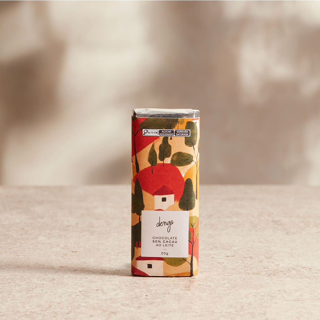 Barra de Chocolate ao Leite 50% Cacau | 20g - Foto 2